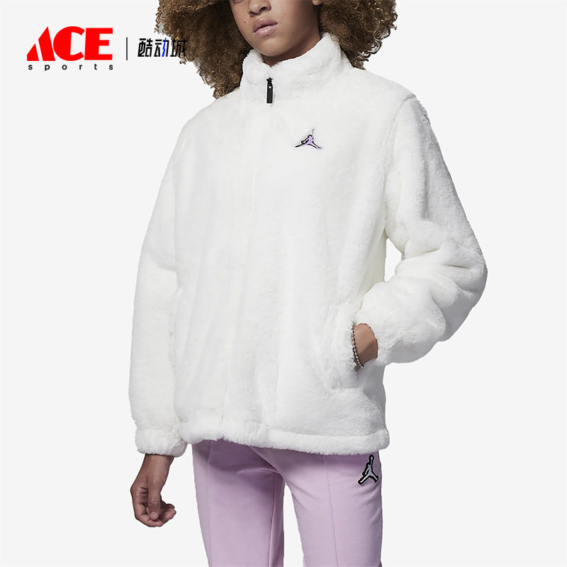 耐克新款大童人造皮草保暖外套