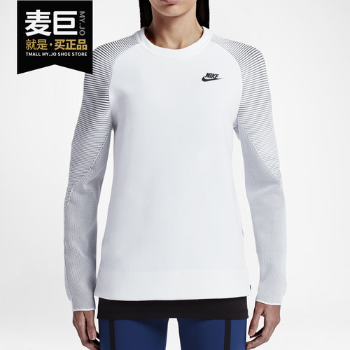 Nike/耐克正品 TCH FLC 女子针织圆领休闲运动长袖卫衣 809538