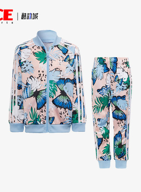 Adidas/阿迪达斯正品夏季新款儿童休闲运动套装 H22599