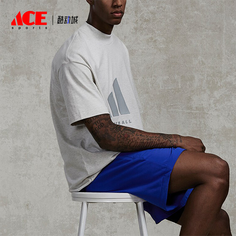 Adidas/阿迪达斯正品BASKETBALL TEE 男女篮球舒适运动短袖IX1968