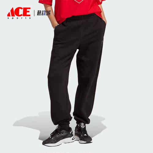 Adidas/阿迪达斯正品三叶草女士加绒保暖束脚运动长裤IA6437