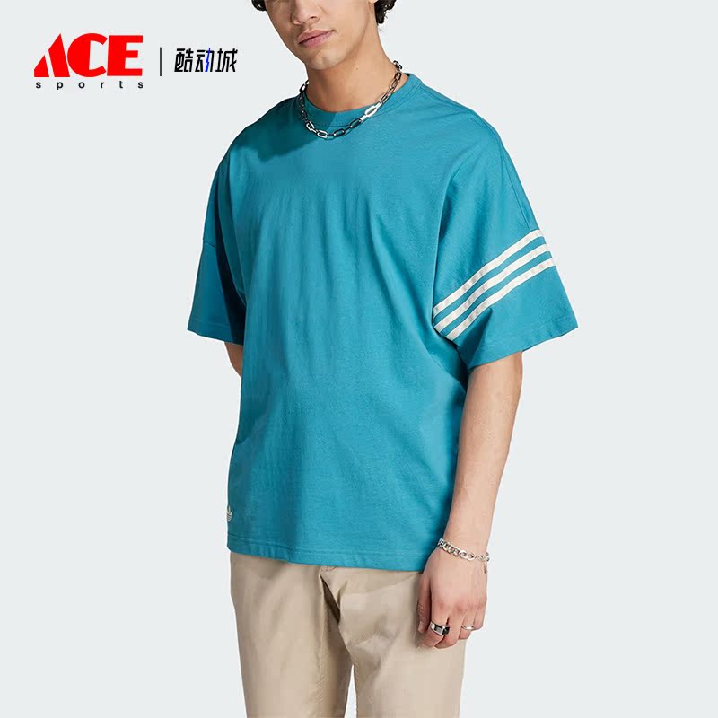 阿迪达斯男子运动短袖