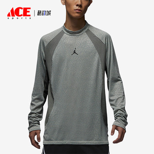 Nike/耐克正品Jordan男子简约时尚透气圆领长袖运动T恤FD8124