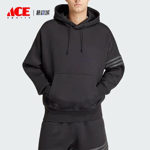 Adidas/阿迪达斯正品三叶草男士运动宽松针织连帽卫衣IP3286