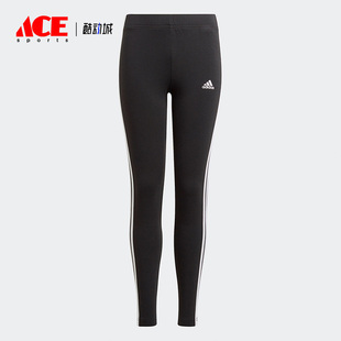 Adidas 新款 大童三道杠休闲运动紧身裤 GN4046 阿迪达斯正品