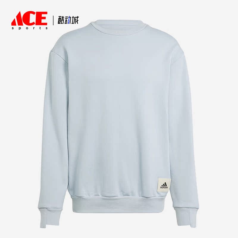 Adidas/阿迪达斯正品新款男子简约加绒运动休闲套头衫卫衣IM0489