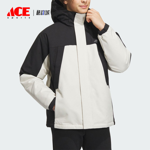 Adidas/阿迪达斯正品新款男子时尚拼接宽松运动羽绒服IL8920