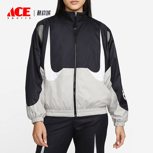 Nike/耐克正品宽松女子立领蝙蝠袖运动夹克外套DM6085-010