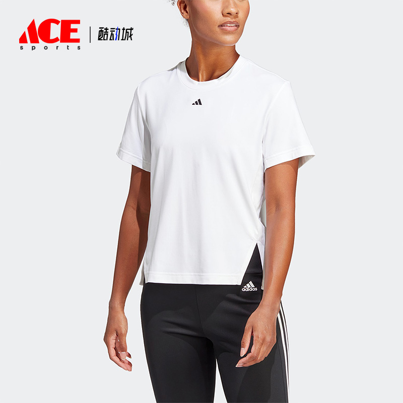 Adidas/阿迪达斯正品夏女子运动透气圆领短袖T恤 HS8108