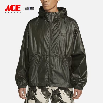 Nike/耐克正品Air男子连帽梭织拉链运动宽松夹克DX0141-355