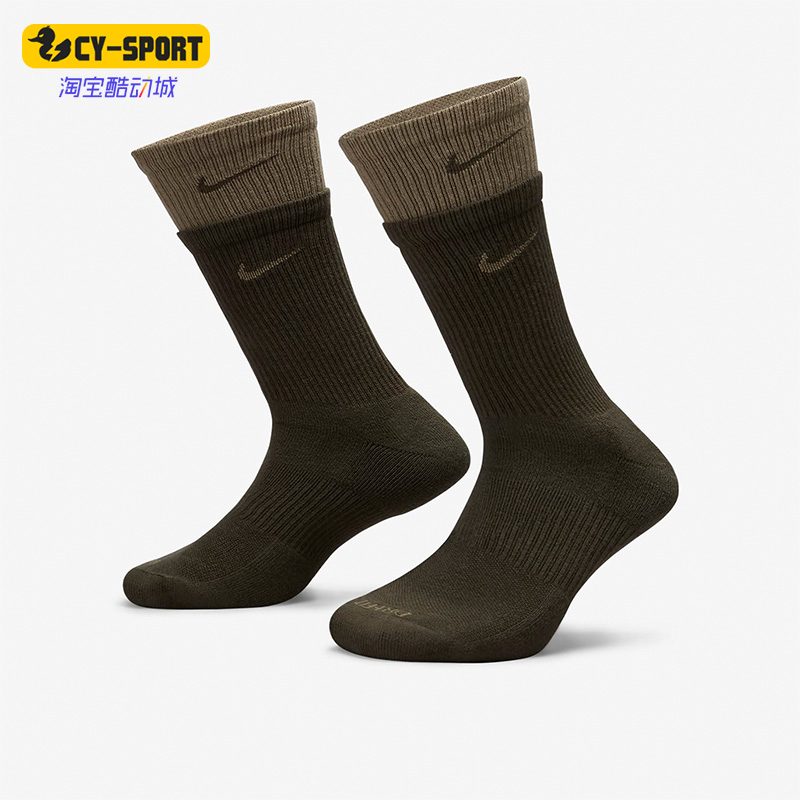 耐克男女通用运动中筒袜一双装