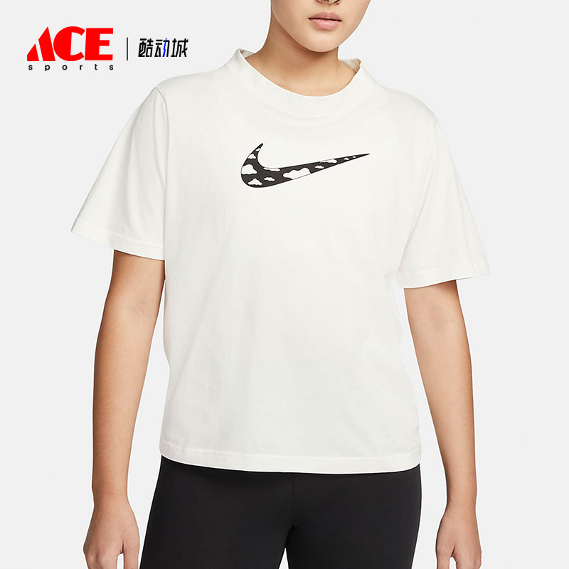 耐克正品女子宽松透气圆领短袖