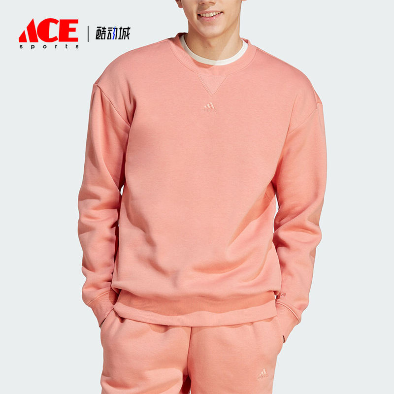 Adidas/阿迪达斯正品冬季男士圆领加绒保暖运动卫衣IJ6904