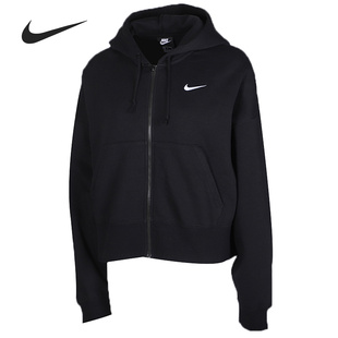 连帽宽松休闲运动夹克外套 Nike 耐克正品 女子加绒短款 CK1506