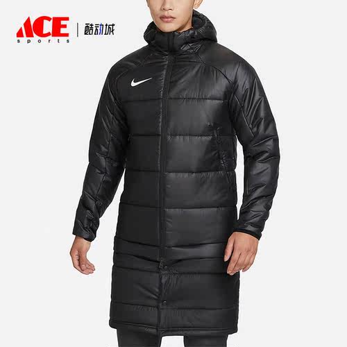 耐克男保暖足球运动二合一棉服