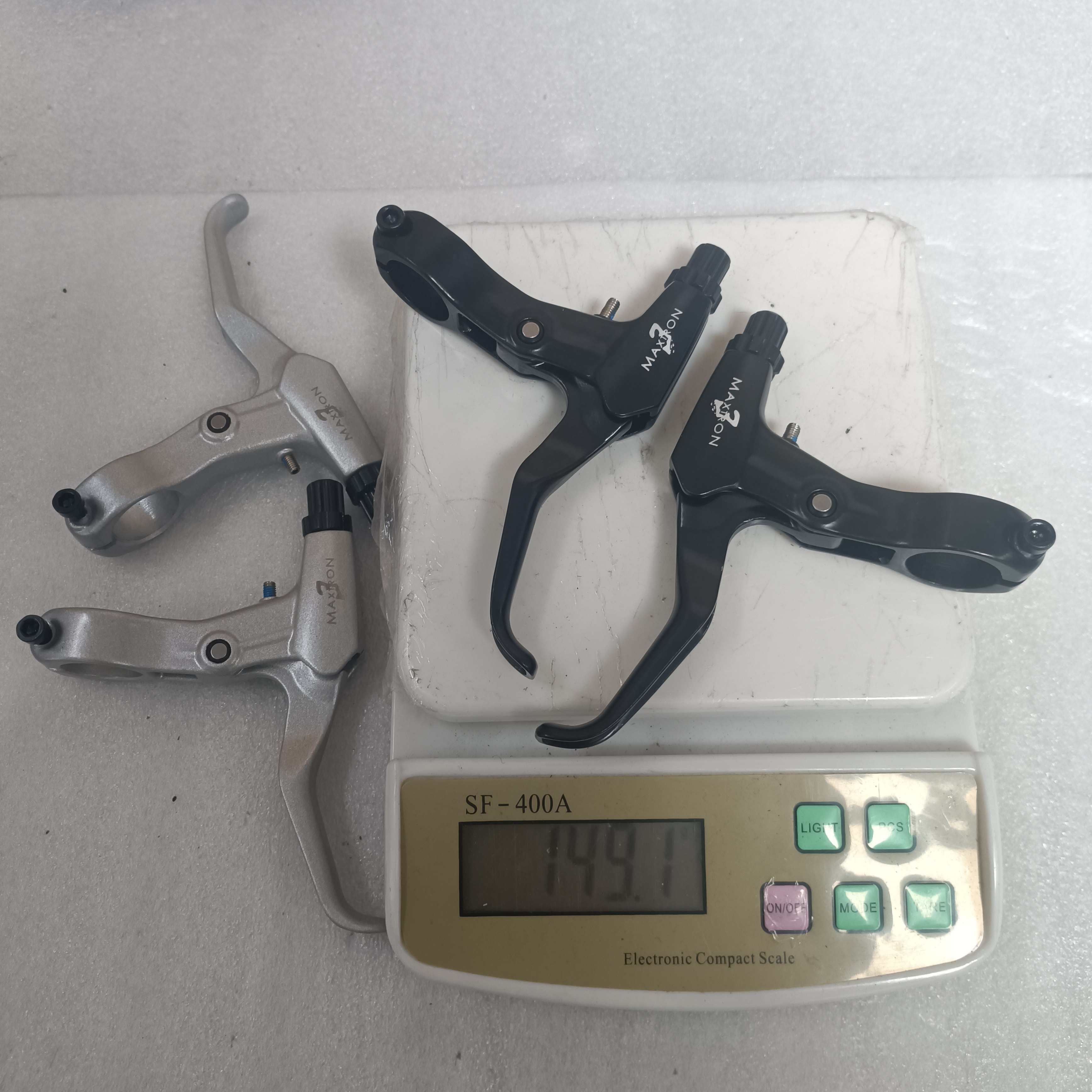 MAXTRON美壮3超轻刹把fr5黑色/银色v刹线碟圈刹自行车刹车手柄