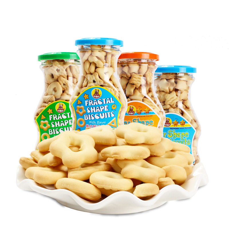 河马莉星星几何骨头字母造型饼干儿童水果味营养饼干宝宝零辅食