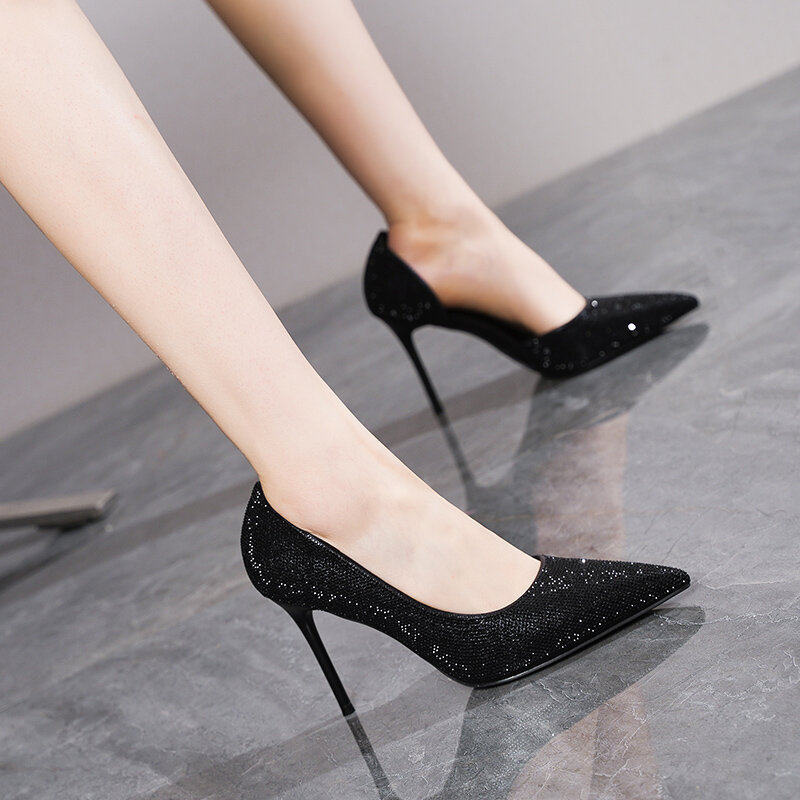 不累脚金色高跟鞋主婚纱婚鞋法式水晶鞋新娘鞋2026年春季新款单鞋,女鞋,浅口单鞋,淘宝优惠券,粉丝福利购,淘宝优惠卷