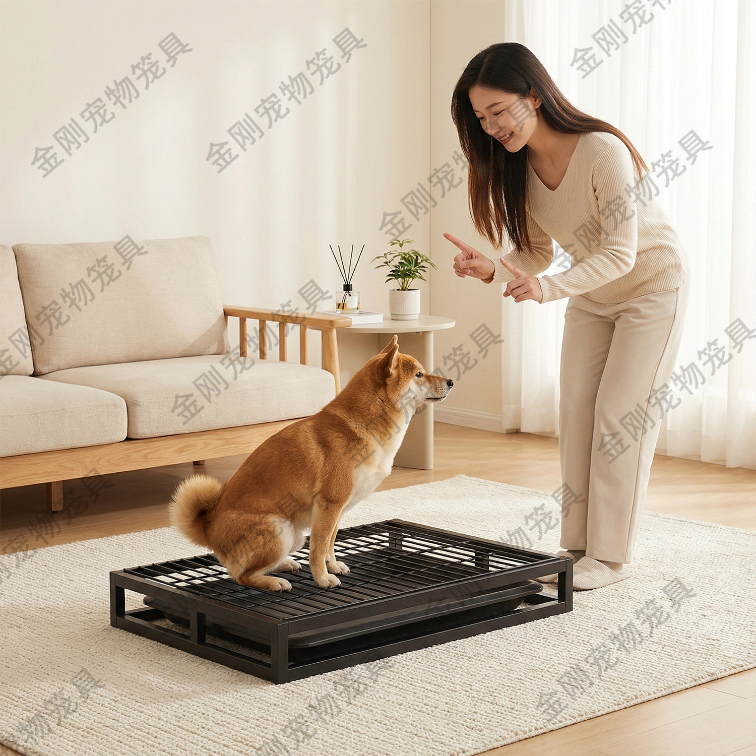 狗厕所小型犬厕所中型犬防踩屎猫砂尿垫诱导剂抽屉式定点排便尿盆