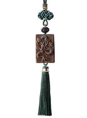 龙图腾黑曜石汽车挂件车内吊饰