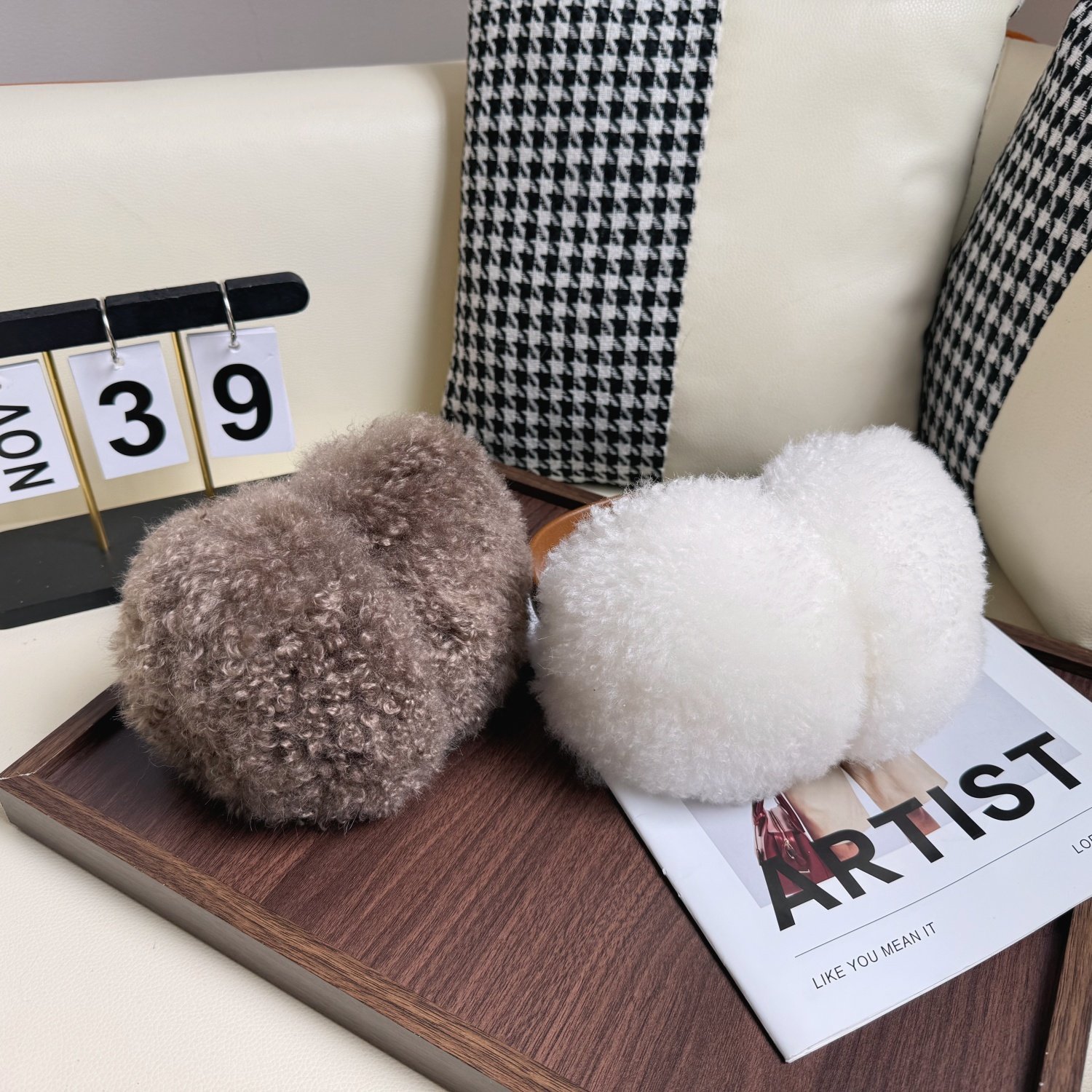 真毛羊驼绒折叠耳罩女秋冬保暖大耳套皮毛耳包山羊绒护耳防冻耳捂