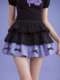 SagiDolls少女斗志 甜酷蝴蝶结黑紫酷洛米坏甜doll感蛋糕裙显高夏