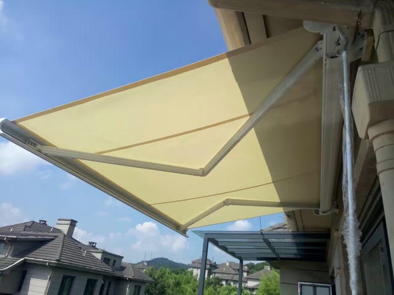 全盒电动遮阳蓬露台大门口伸缩蓬庭院遮阳蓬升降伸缩蓬豪华遮阳蓬