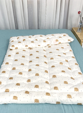 新疆长绒棉手工绗缝幼儿园纯棉花被芯褥子婴儿里外全棉学生床垫被