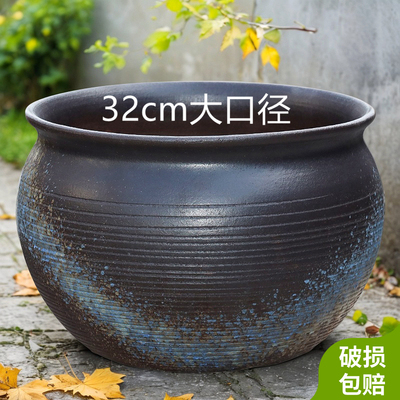 特大号花盆陶瓷批发家用室内外大口径种树盆三角梅绿植盆景大陶盆