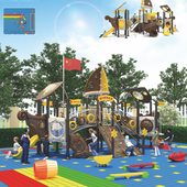 户外大型组合式 游乐设备幼儿园小博士滑滑梯小区儿童游乐场教玩具