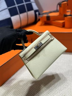 凯莉二代i8米尔顿黄epsom皮二代手提包女生包单肩包