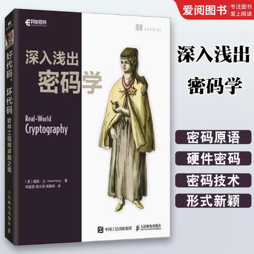 正版深入浅出密码学 戴维王 人民邮电出版社 工业技术 安全与加密书籍