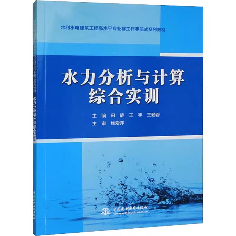 正版水力分析与计算综合实训 中国水利水电出版社 水利水电建筑工程高水平专业群工作手册式系列教材书籍