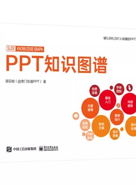 正版PPT知识图谱 邵云蛟 电子工业出版社 PPT设计制作基础知识图片处理 PPT设计学习大全 高效PPT教程 PPT制作入门书籍