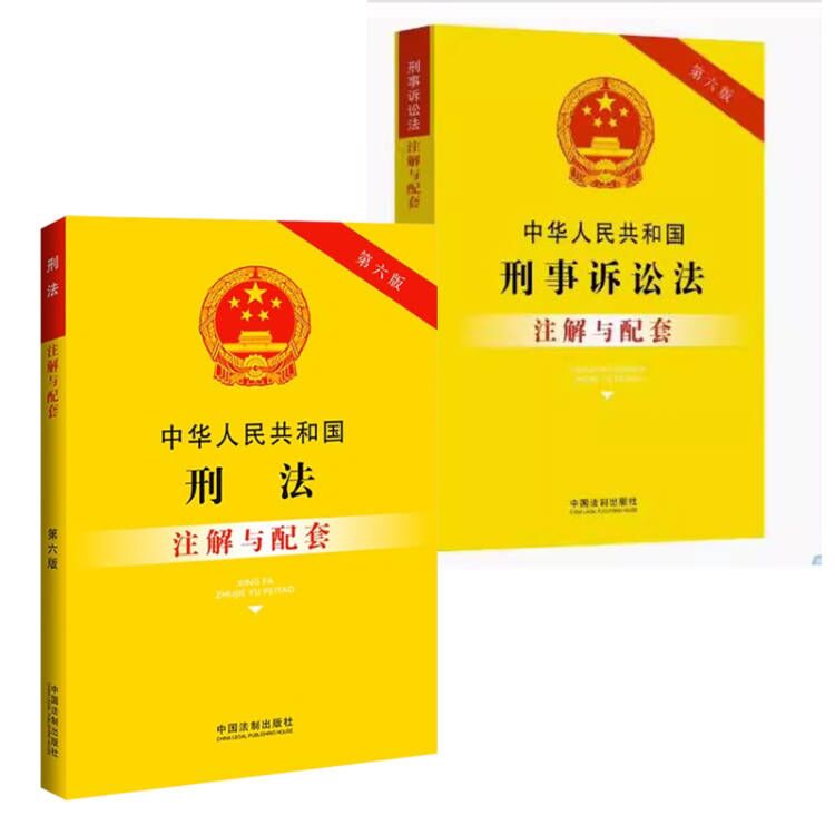 正版全套2册中华人民共和国刑事诉讼法注解与配套刑法注解与配套第六版中国法制出版社