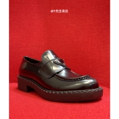 单鞋 灭世版 女 金属三角标乐福鞋 英伦风一脚蹬增高小皮鞋 本% 厚底