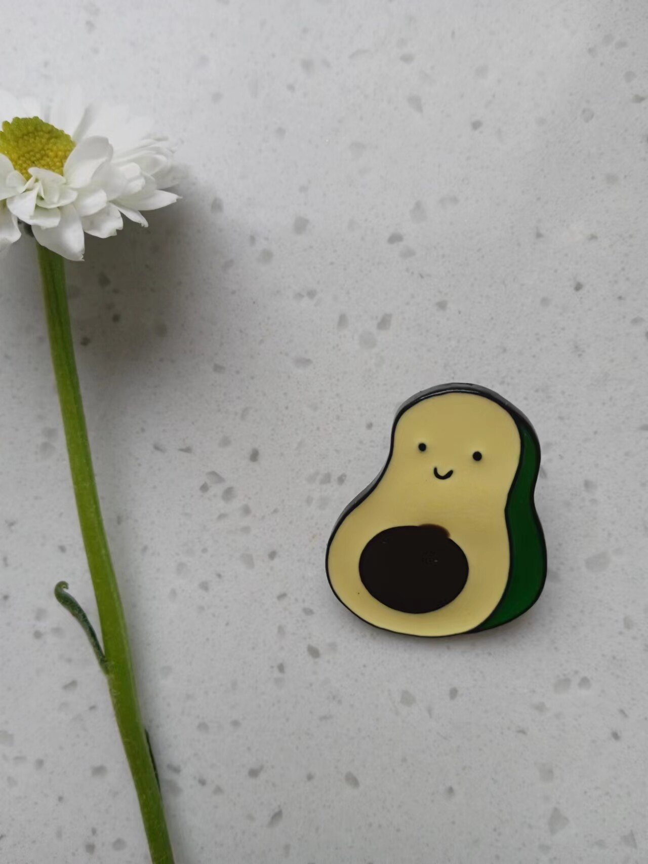 包邮全新欧美风可爱卡通黄色木瓜笑脸人黑色金属搭扣徽章少年别针