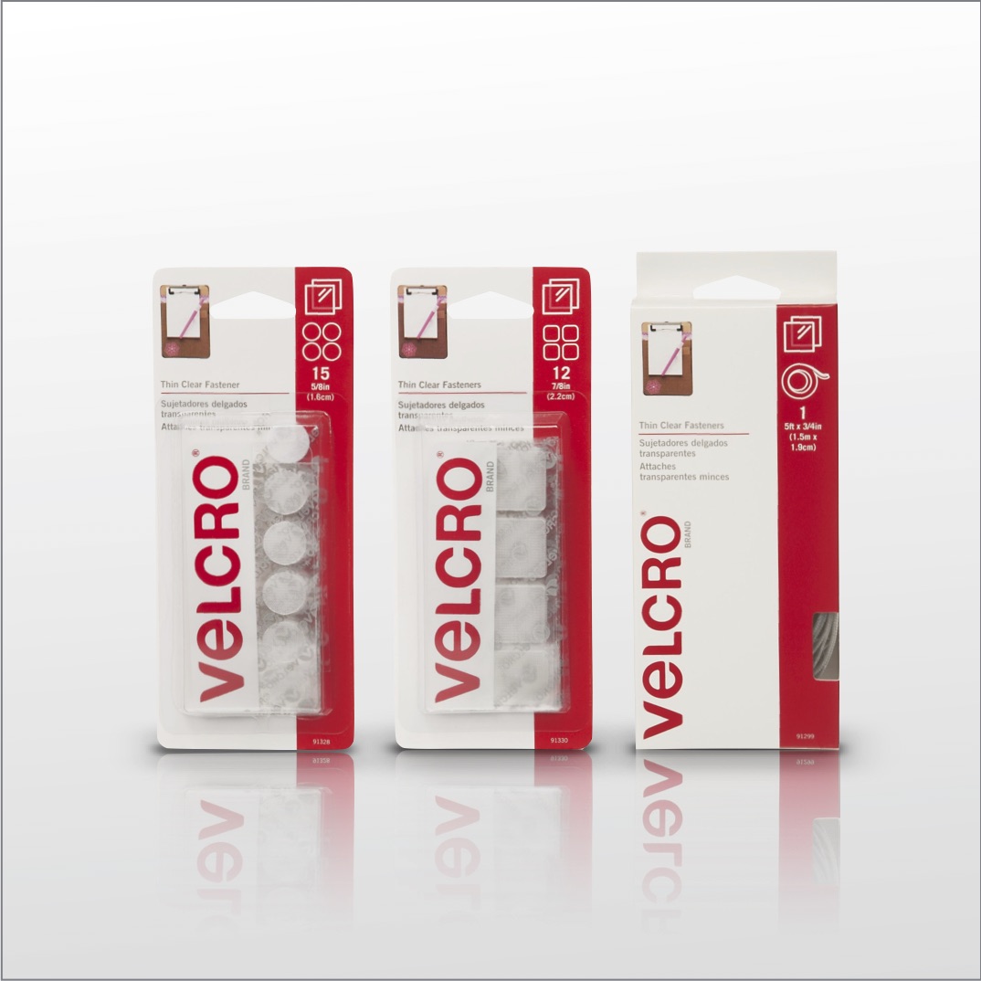 超薄velcro背胶魔术贴透明钩面