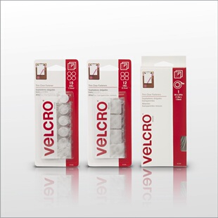 VELCRO superthin威扣品牌超薄背胶魔术贴透明超薄圆形方形 Brand