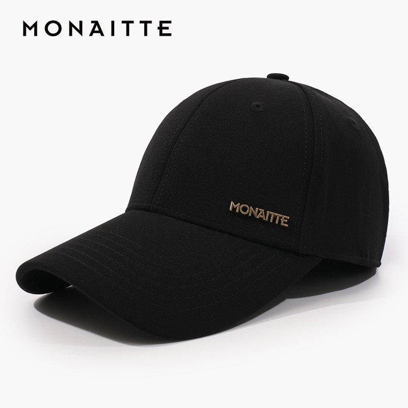 蒙奈特帽子男秋冬新款鸭舌帽遮阳防晒大头户外运动封口棒球帽女潮