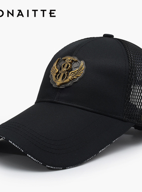 蒙奈特帽子男加长帽檐夏季防晒遮阳帽太阳帽鸭舌帽透气棒球帽女潮