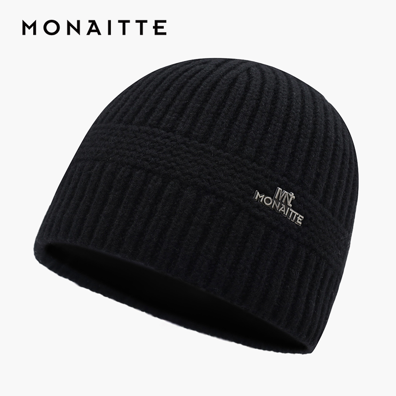 蒙奈特加厚保暖毛线帽