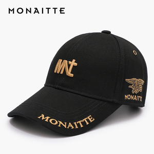 蒙奈特帽子男春夏新款鸭舌帽潮牌防晒刺绣大头围户外遮阳棒球帽女
