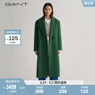 毛呢外套 女士气质长款 4751104 GANT甘特2023秋冬新款