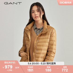 立领羽绒夹克外套 GANT甘特新款 休闲修身 女士时尚 4700211