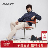 甘特秋季 纯色通勤百搭锥形休闲裤 新款 棉质裤 GANT 修身 男装 子时尚