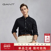 亚洲版 纯棉牛津纺衬衣美式 型 GANT 甘特男士 休闲纯色长袖 衬衫