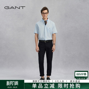 甘特春季 百搭舒适宽松男生裤 新款 商务通勤直筒休闲裤 子 男士 GANT
