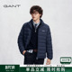 短款 GANT 男士 新款 轻量立领纯色绗缝白鸭绒羽绒服外套 甘特冬季