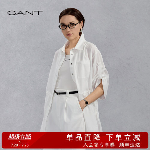 GANT/甘特女七分袖收腰休闲外套